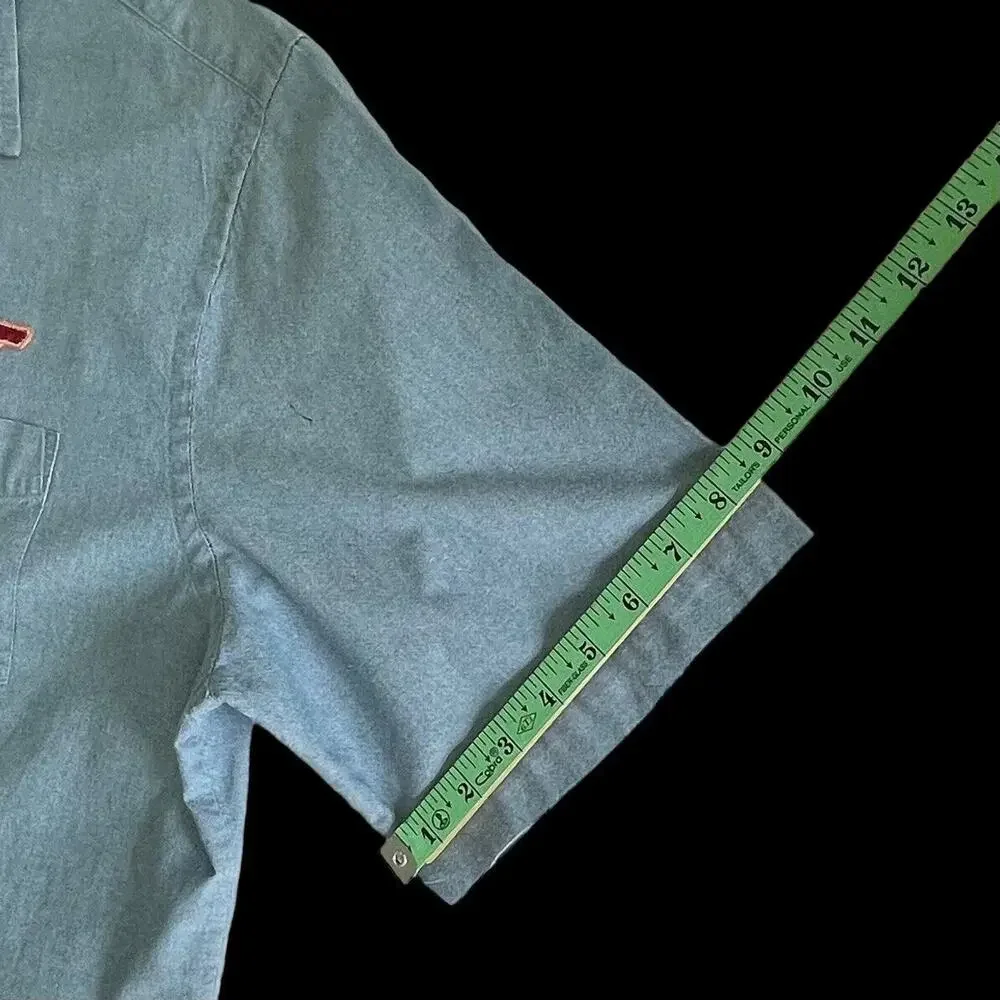 Puritan Men Blue Front Pocket Button Down Collar Shirt Blue SZ/XL - Picture 5 of 14
